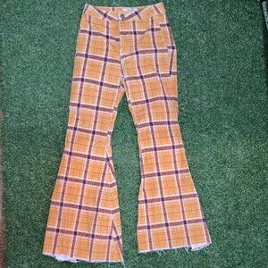 Plaid Flare Pants